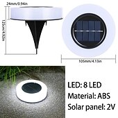 お買い得  クリスマスのあかり-ledソーラー芝生ライト 太陽光発電埋め込みライト ガーデン屋外経路 フロアライト ヤードフェンス 地下階段 デッキライト