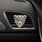お買い得  車用アクセサリー＆オーナメント-starfire car air vent 香水クリップセット ダイヤモンドマネー ヒョウ car air vent アロマセラピー クリエイティブ車のインテリアジュエリー