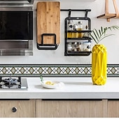 levne Lemování-cool tapety geometrická tapeta hranice pasu nástěnná malba sloupnout a nalepit samolepicí PVC/vinyl moderní samolepka na stěnu do pokoje 12x500cm/4.72&#039;&#039;x196.8&#039;&#039;