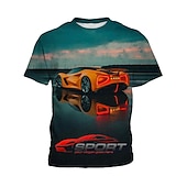 levne 3D sporty a hry pro chlapce-módní dopis vzor tištěné tričko s krátkým rukávem módní 3D tištěné barevné košile pro chlapce a dívky