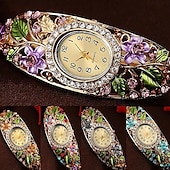 economico Orologi al quarzo-orologio da polso al quarzo vestito da braccialetto di cristallo da donna nuovo arrivo
