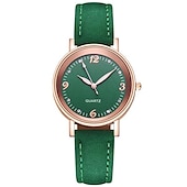 abordables Relojes de Cuarzo-Reloj de cuarzo de lujo para mujer, reloj de pulsera de cuarzo a la moda para mujer, pulsera de color de moda diversa y concisa de gama alta para reloj informal a juego para mujer