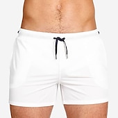 cheap Men&#039;s Swimming Shorts-Men&#039;s Swimwear Swim Shorts Swim Trunks Boxer Swim Shorts Shorts Plain Comfort Breathable Outdoor Daily Going out Sports Hawaiian White Pink