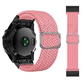 abordables Bracelets de montre Garmin-Bracelet nylon tressé 22mm 26mm pour Garmin Fenix 7 7X 6 6X Pro Epix Pro 47mm 51mm Instinct 2X Approach S70 S62 S60 Forerunner 955 945 Marq