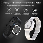 cheap Electric Mosquito Repellers-Ultrasonic Anti-Mosquito Bracelet – Wearable Slim Bracelet for Children, Adults, Pregnant Women, Outdoor Use