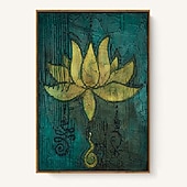 levne Sníženo na 30 $-thajská dekorativní malba plakáty na zeď ve stylu jihovýchodní Asie Indie bergamot lotos jóga buddha obrazy na plátně výzdoba obývacího pokoje
