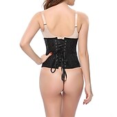 economico Rococò-Rococò Punk &amp; Gotico Medievale Biancheria intima Sottobusto Bustino 14 ossa di plastica Costume Per donna Matrimonio Ospite di nozze Adulti Corsetto