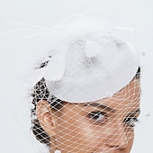 preiswerte Faszinator-Fascinatoren Künstliche Feder Kentucky Derby Pferderennen Cocktail Elegant Britisch Mit Feder Blumig Kopfschmuck Kopfbedeckung