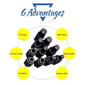 abordables Outils de réparation pour véhicule-10 pièces extracteurs de vis tête hexagonale multi spline vis cassées boulons outil de suppression gauche spirale bricolage ensemble d&#039;outils