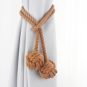 cheap Curtain Accessories-Rope Curtain Tassel Tie Backs Curtain Fringe Tiebacks Holdbacks Window Drapes Curtain Strap Buckle Holder Window Decorative Accessories