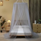 economico Baldacchini e tende da letto-Letto a baldacchino con zanzariera con piano principessa facile da installare, adatto per letti king size per adulti e bambini