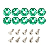 economico Attrezzi per riparazione auto-10pcs alluminio m6 x 20 modifica styling auto parafango rondella targa bulloni decorazione auto