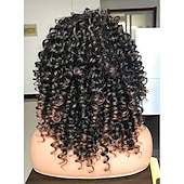 abordables Perruques de qualité supérieure-perruques afro bouclées noires avec des reflets bruns chauds perruques avec une frange pour les femmes noires naturelles à la recherche d&#039;un usage quotidien