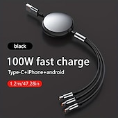 levne Kabely pro mobilní telefony-Nabíjecí stanice 3 Port Multi USB nabíječka Rychlé bezdrátové nabíjení 3 v 1 pro více zařízení Pro Mobilní telefon