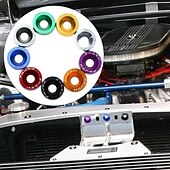 economico Attrezzi per riparazione auto-10pcs alluminio m6 x 20 modifica styling auto parafango rondella targa bulloni decorazione auto