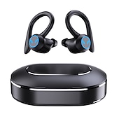 お買い得  ワイヤレスヘッドホン-TWS ワイヤレス イヤフォン Bluetooth 対応 5.1 ヘッドフォン IPX7 防水 イヤフォン LED ディスプレイ HD ステレオ マイク Xiaomi iPhone 用