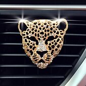 お買い得  車用アクセサリー＆オーナメント-starfire car air vent 香水クリップセット ダイヤモンドマネー ヒョウ car air vent アロマセラピー クリエイティブ車のインテリアジュエリー