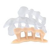 cheap Bunion Corrector-Silicone Thong Sandal Toe Flip Big Toe Spreader Cushion Bunion Pads Hard Silicone Toe Finger Separator 3 Hole Hallux Valgus Orthopedic Spacers Bunion Overlapping Hammer Foot Corrector