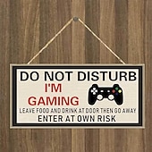 Недорогие таблички из дерева на стену-1 шт. настенная подвеска для игр, табличка с игровым рисунком, аксессуары для декора, для зоомагазина, кафе, декор комнаты, предметы домашнего обихода 4 &#039;&#039;x 8&#039;&#039; (10 см x 20 см)