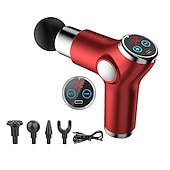 economico Massaggiatori per corpo-pistola per massaggio ad alta frequenza mini lcd 32 velocità fascia pistola massaggiatore muscolare rilassamento corpo relax fitness