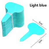 economico Giardinaggio-100pcs etichette da giardino classificazione delle piante smistamento segno tag biglietto plastica piastra di scrittura scheda plug-in carta colorata