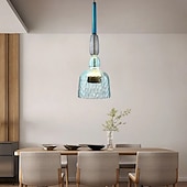 tanie Światła wysp-lampy wiszące led wyspa kuchenna ręcznie dmuchane szkło oświetlenie nowoczesny dom wiejski przedpokój przedpokój oprawy oświetleniowe sufit wiszący kula ziemska nad stołem