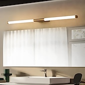cheap Vanity Lights-LED Vanity Light Waterproof IP20 23.6&quot; Mirror Light Modern White Minimalist Bathroom Light Fixture Aluminum Iron Bathroom Wall Sconce  Wall Mount Lighting Fixture