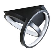 Χαμηλού Κόστους Δαχτυλίδι &amp; Στρογγυλή Σχεδίαση-Φωτιστικό οροφής led 1 φωτιστικό 22cm σχέδιο δακτυλίου χωνευτό φωτιστικό οροφής μεταλλικό φωτιστικό οροφής για διάδρομο μπαρ βεράντας δημιουργικά φωτιστικά σοφίτας μπαλκονιού ζεστό λευκό/λευκό