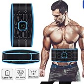 ieftine Aparat de Masaj-EMS stimulator muscular centura de slăbit corporală abdominală, antrenor electric inteligent pentru abs, braț, talie, pierdere în greutate, centură de vibrații de fitness