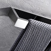 abordables Barres repose-serviettes-porte-serviettes adhésif, porte-serviettes en acier inoxydable fixé au mur, porte-serviettes de salle de bain 35cm, porte-serviettes pour le bain