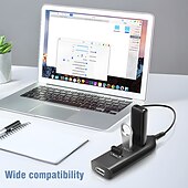 cheap USB Hubs-Micro USB Hub 2.0 Multi USB Port 4 Ports Hub USB High Speed HUb USB Splitter For PC Computer Accessories