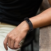 baratos Pulseiras de relógio Fitbit-3 pacotes Pulseira de Smartwatch Compatível com Fitbit Inspire 3 Inspire 2 / Inspire HR / Inspire Silicone Relógio inteligente Alça Impermeável Ajustável Mulheres Homens Pulseira Esportiva