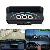 Недорогие Дисплей на лобовое стекло-obd2 gps автомобильный проектор m8 миль/ч км/ч авто hud спидометр лобовое стекло 3,5 &#039;&#039;размер экрана hd автомобильный проекционный дисплей сигнализация аксессуары