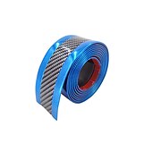 cheap Decoration Strips-3Pcs Car Threshold Anti-stepping/Scratching Door Decor Bump Sticker Blue 1 Meter