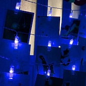 tanie Łańcuchy świetlne baterii-Lampki świetlne LED Oświetlenie Fotograficzne USB LED Bajkowe Lampki Zasilane Baterią Girlanda do Sypialni Domu na Imprezę Ślubną Dekoracja