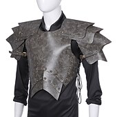 halpa Haarniska-Retro / vintage Punk &amp; goottilainen Keskiaika Cosplay-Asut Aseet ja haarniskat Chemise Ritari Viikinki Outlander Kelttiläinen ritari Kilpityttö Yhtenäinen Naamiaispuku Miesten Viikinki Suoritus