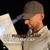 abordables Faros delanteros-5led caza faro casquillo de la lámpara linterna antorcha de luz de los faros sombrero de acampar al aire libre de la pesca con clip