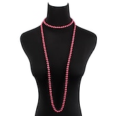 halpa Lisävarusteet ja enemmän-tekohelmikaulakoru pitkät helmikaulakorut 1920-luvun asusteet naisille mölyäville 20-luvun flapper vintage-bileet