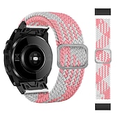 abordables Bracelets de montre Garmin-Bracelet nylon tressé 22mm 26mm pour Garmin Fenix 7 7X 6 6X Pro Epix Pro 47mm 51mm Instinct 2X Approach S70 S62 S60 Forerunner 955 945 Marq