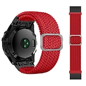abordables Bracelets de montre Garmin-Bracelet nylon tressé 22mm 26mm pour Garmin Fenix 7 7X 6 6X Pro Epix Pro 47mm 51mm Instinct 2X Approach S70 S62 S60 Forerunner 955 945 Marq