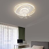 cheap Ceiling Fan Lights-Ceiling Fan with Light 20&quot; App &amp; Remote Control, Timing &amp; 3 Led Color Led Ceiling Fan, 6 Wind Speeds Modern Ceiling Fan for Bedroom, Living Room, Small Room