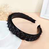 cheap Hair Styling Accessories-Fashion Synthetic Fishbone Braid Wig Twist Braid Headband Hairpin Hair Accessories For Women Daily Wear Party