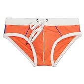 billiga Herrarnas simshorts-Herr Badkläder Badshorts Shorts Simkort Färgblock Komfort Andningsfunktion Utomhus Dagligen Utekväll Sport Hawaiisk Rubinrött Blå