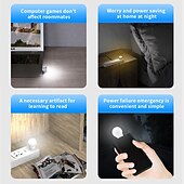 economico Lampadine LED a sfera-luce notturna portatile mini usb protezione per gli occhi, luce di emergenza luce di alimentazione mobile, luci usb di notte lampadina plug-in per camera da letto, bagno, asilo nido, corridoio,