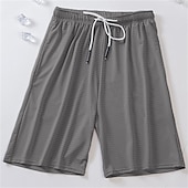 baratos shorts ativos masculinos-Homens calções atléticos Shorts de basquete Shorts casuais Shorts de malha Bolsos Com Cordão Cintura elástica Tecido Respirável Secagem Rápida Comprimento do joelho Casual Diário Moda Roupa de rua