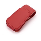 preiswerte Ablagefächer fürs Auto-Auto-Sonnenblenden-Brillenhalter - Magnetischer Leder-Brillenclip und Ticketkartenhalter Auto-Sonnenblenden-Zubehör