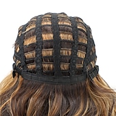 economico parrucca più vecchia-parrucche ondulate corte in evidenza marrone per donne bianche parrucca riccia bionda mista marrone parrucca sintetica di ricambio per capelli per uso quotidiano in festa