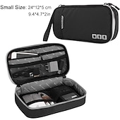 お買い得  ケーブルオーガナイザー-ポータブル電子アクセサリー トラベル ケース、ケーブル オーガナイザー バッグ iPad 用ガジェット キャリー バッグ、ケーブル、電源、USB フラッシュ ドライブ、充電器