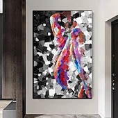 お買い得  ヌードアート-手作り 手描き 油絵 壁 モダン 抽象画 キャンバス ヌード レディ ペインティング ホームデコレーション 装飾 ロールキャンバス フレームなし 未延伸