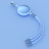 levne Kabely pro mobilní telefony-Nabíjecí stanice 3 Port Multi USB nabíječka Rychlé bezdrátové nabíjení 3 v 1 pro více zařízení Pro Mobilní telefon